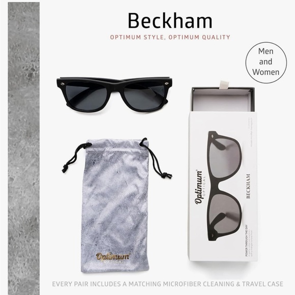 Sunglasses โ Matte Black, Beckham by Optimum Optical - Picture 16 of 16